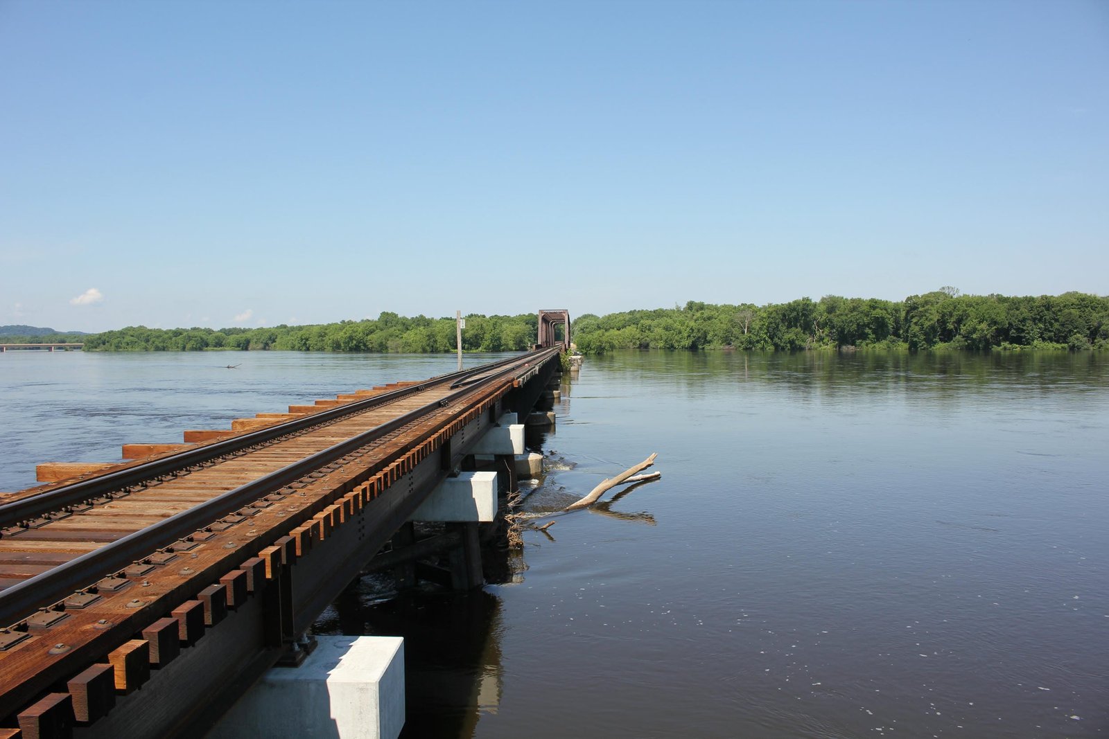 Looking west
